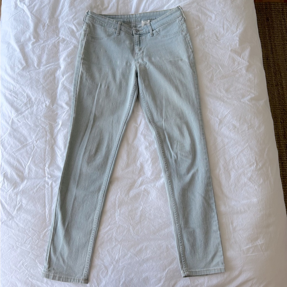 H&M Women Light Blue Comfortable Skinny Ankle Jeans